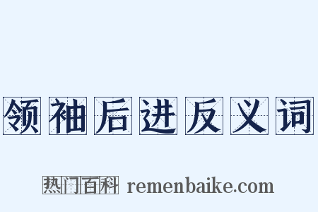 领袖后进反义词是什么意思的图片